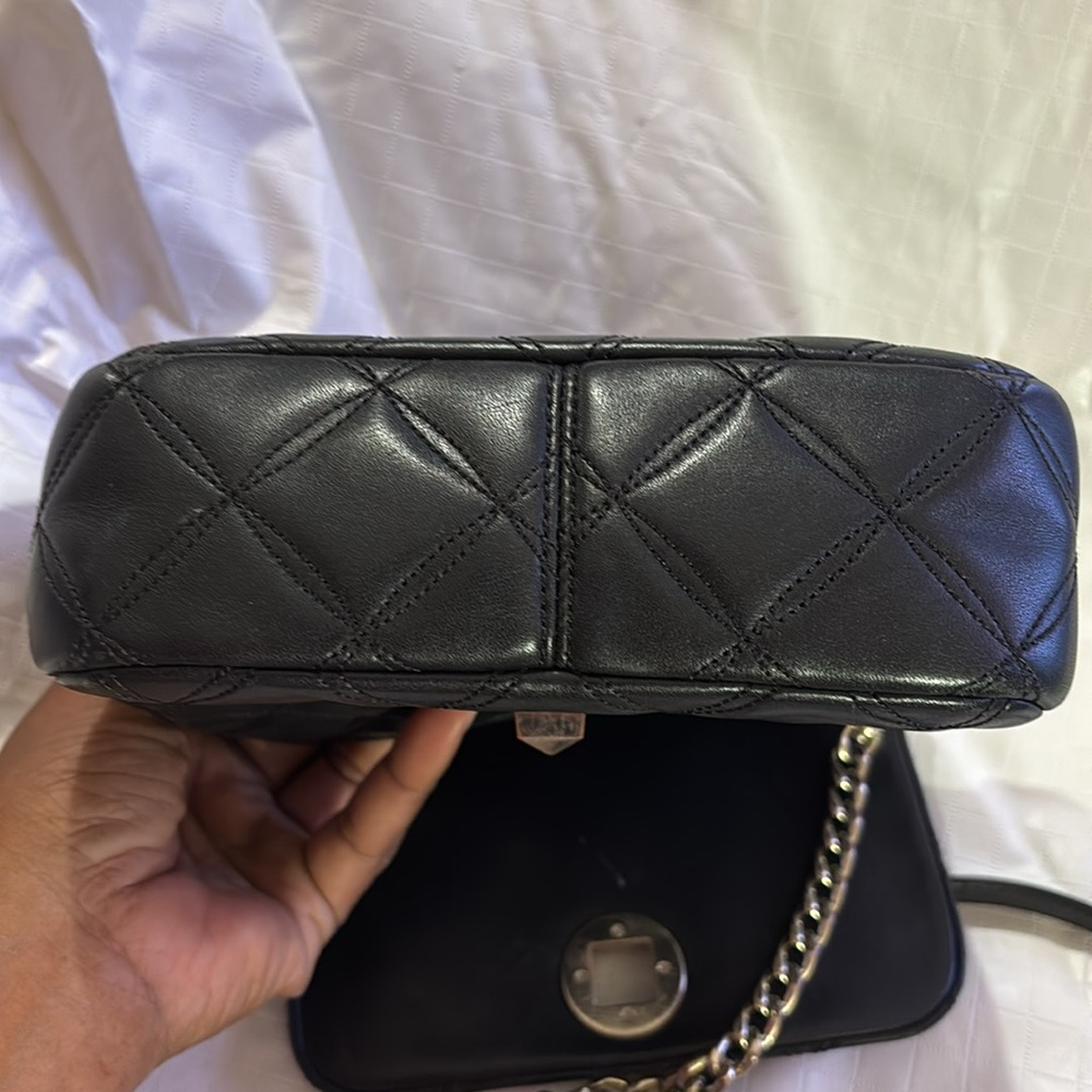Kate Spade Natalia Square Crossbody-black and gold - Picture 5 of 7